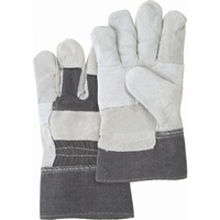 Gants d'ajusteur &agrave; paume renforc&eacute;e d'usage standard, Grand, Paume en Cuir de vache refendu, Doublure en Coton NRZ Safety Inc.