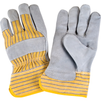 Gants d'ajusteur rugueux de premi&egrave;re qualit&eacute;, Grand, Paume en Cuir de vache refendu, Doublure en Coton NRZ Safety Inc.