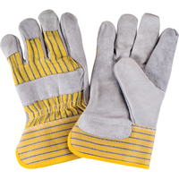 Gants d'ajusteur de premi&egrave;re qualit&eacute;, Grand, Paume en Cuir de vache refendu, Doublure en Coton NRZ Safety Inc.