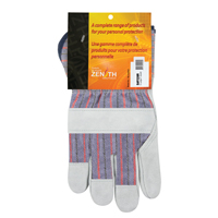 Gants d'ajusteur rugueux, T-Grand, Paume en Cuir de vache refendu, Doublure en Coton NRZ Safety Inc.
