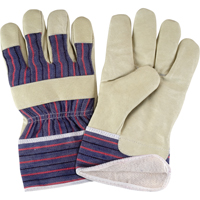 Comfort Winter-Lined Work Gloves, Large, Grain Pigskin Palm, Cotton Fleece Inner Lining NRZ Safety Inc.