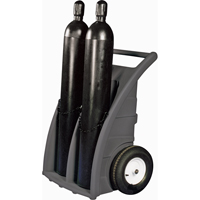 Dual-Cylinder Dollies, Rubber Wheels, 23" W x 12"L Base, 500 lbs. NRZ Safety Inc.