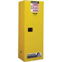 Sure-Grip&reg; EX Slimline Flammable Safety Cabinet, 22 gal., 1 Door, 23.25" W x 65" H x 18" D NRZ Safety Inc.