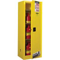 Sure-Grip&reg; EX Slimline Flammable Safety Cabinet, 22 gal., 1 Door, 23.25" W x 65" H x 18" D NRZ Safety Inc.