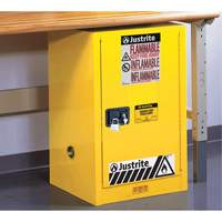 Armoire de s&eacute;curit&eacute; compacte pour produits inflammables EX Sure-Grip, 12 gal., 1 Porte(s), 23,25" La x 35" h x 18" p NRZ Safety Inc.