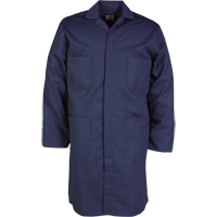 Lab Coat, Poly-Cotton, 46, Navy Blue NRZ Safety Inc.