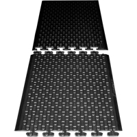 Rejuvenator Connect No. 502 Matting, Polyurethane, 3' W x 3' L, 5/8" Thick, Black NRZ Safety Inc.