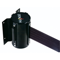 Wall Mount Barrier, Steel, Screw Mount, 7', Black Tape NRZ Safety Inc.