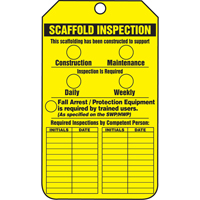 &eacute;tiquettes de s&eacute;curit&eacute; d'inspection et de contr&ocirc;le de l'&eacute;tat de l'&eacute;quipement, Papier cartonn&eacute;, 3-1/8" la x 5-7/8" h, Anglais NRZ Safety Inc.