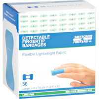 Bandages, Fingertip, 3", Fabric Metal Detectable, Sterile NRZ Safety Inc.