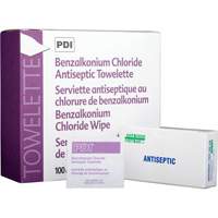 Lingettes antiseptiques au chlorure de benzalkonium, Serviette, Antiseptique NRZ Safety Inc.