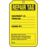 &eacute;tiquettes de s&eacute;curit&eacute; d'inspection et de contr&ocirc;le de l'&eacute;tat de l'&eacute;quipement, Papier cartonn&eacute;, 3-1/8" la x 5-7/8" h, Anglais NRZ Safety Inc.