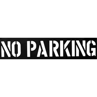 Parking Lot Stencils, English, 12" NRZ Safety Inc.