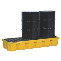 Palettes pour contr&ocirc;le des d&eacute;versements EcoPolyBlend sans drain, Capacit&eacute; de d&eacute;versement 75 gal. US, 73" x 25" x 11,6" NRZ Safety Inc.