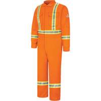 Combinaisons r&eacute;sistantes au feu avec bandes r&eacute;fl&eacute;chissantes, Taille 38, Orange, 12,2 cal/cm² NRZ Safety Inc.
