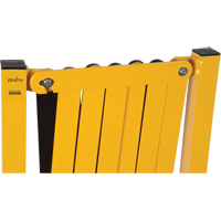 Expandable Barrier, 37" H x 11' L, Black/Yellow NRZ Safety Inc.