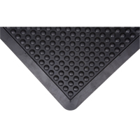 Tapis antifatigue en d&ocirc;me, &agrave; bulles, 2' x 3' x 1/2", Noir, Caoutchouc NRZ Safety Inc.