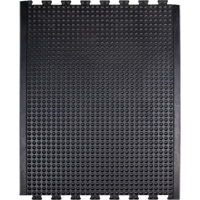 Tapis antifatigue en d&ocirc;me, &agrave; bulles, 3' x 4' x 1/2", Noir, Caoutchouc NRZ Safety Inc.