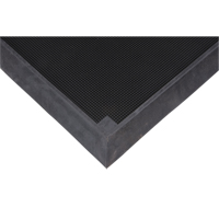 Foot Sanitizing Matting, Rubber, 2-2/3' W x 3-1/4' L x 2-1/2" Thick, Black NRZ Safety Inc.