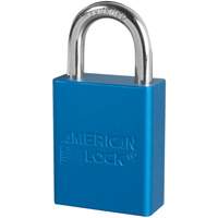 American Lock&reg; Safety Padlocks, Blue, Keyed Alike, Aluminum, 1-1/2" Width NRZ Safety Inc.
