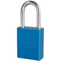 American Lock&reg; Safety Padlocks, Blue, Keyed Alike, Aluminum, 1-1/2" Width NRZ Safety Inc.