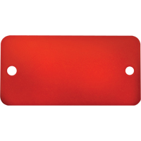Blank Tags, Aluminum, 3" W x 1" H NRZ Safety Inc.