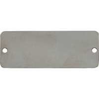 Blank Tags, Stainless Steel, 2" W x 1" H NRZ Safety Inc.
