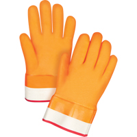 Gants doubl&eacute;s pour l'hiver r&eacute;sistants aux produits chimiques, Taille Grand/9, 10" lo, PVC, Doublure en Molleton de mousse, Gant de calibre hiver NRZ Safety Inc.