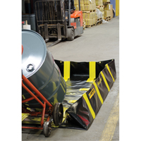 Bermes de confinement avec supports int&eacute;rieurs de parois QuickBerm , Capacit&eacute; 235 gal. US, 4' la x 8' lo x 12" h, Support &agrave; encliqueter NRZ Safety Inc.