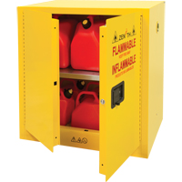 Flammable Storage Cabinet, 22 gal., 2 Door, 35" W x 35" H x 22" D NRZ Safety Inc.