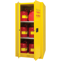 Flammable Storage Cabinet, 60 gal., 2 Door, 34" W x 65" H x 34" D NRZ Safety Inc.