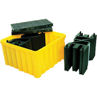 Ultra-IBC Spill Pallet&reg; with Drain, 400 US gal. Spill Capacity, 58.75" x 58.75" x 33" NRZ Safety Inc.