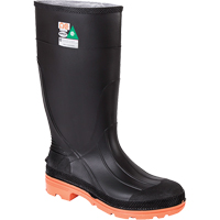 Bottes de travail PRM, PVC, Embout Acier, Pointure 11, Semelle R&eacute;sistant aux perforations NRZ Safety Inc.