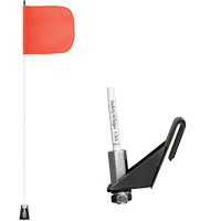 Tiges de s&eacute;curit&eacute; pour travaux l&eacute;gers Safety Whip, Fixation Fen&ecirc;tre, Hauteur 5', Orange NRZ Safety Inc.