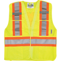 Veste de s&eacute;curit&eacute; pour la circulation, Jaune lime haute visibilit&eacute;, Moyen/Petit, Polyester NRZ Safety Inc.