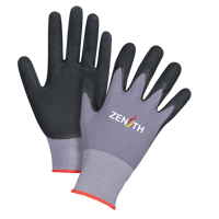 ZX-1 Premium Touchscreen Compatible Gloves, 6/X-Small, Foam Nitrile Coating, 15 Gauge, Nylon Shell NRZ Safety Inc.