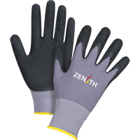 Gants ZX-1 de premi&egrave;re qualit&eacute; compatibles avec les &eacute;crans tactiles, 9/Grand, R&ecirc;vetement Nitrile/Mousse de nitrile, Calibre 15, Enveloppe en Nylon NRZ Safety Inc.