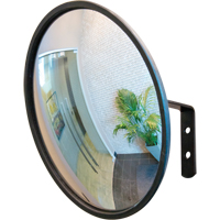 Convex Mirror with Bracket, Indoor/Outdoor, 12" Diameter NRZ Safety Inc.