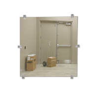 Flat Mirror, 18" H x 30" W, Unframed NRZ Safety Inc.