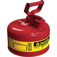 Bidons s&eacute;curitaires, Type I, Acier, 1 gal. US, Rouge, Homologu&eacute; FM/List&eacute; UL/ULC NRZ Safety Inc.