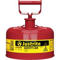 Bidons s&eacute;curitaires, Type I, Acier, 1 gal. US, Rouge, Homologu&eacute; FM/List&eacute; UL/ULC NRZ Safety Inc.