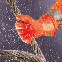 Polar Grip&reg; 23-700 Gloves, 9/Large, PVC Coating, Nylon Shell NRZ Safety Inc.