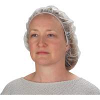 Non-Woven Bouffant Caps, Polypropylene, 21"/Large, White NRZ Safety Inc.