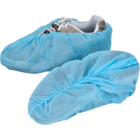 Shoe Covers, Large, Polypropylene, Blue NRZ Safety Inc.