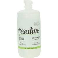 Saline Eyewash Bottles, Full Bottle, 32 oz. NRZ Safety Inc.