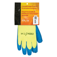Gants haute visibilit&eacute; doubl&eacute;s d'acrylique de caoutchouc naturel, 9, R&ecirc;vetement Latex de caoutchouc, Calibre 7, Enveloppe en Acrylique NRZ Safety Inc.