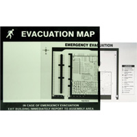 Evacuation Map Holder Clear Insert NRZ Safety Inc.