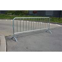 Barri&egrave;re portative, Emboîtables, 102" lo x 40" h, Argent NRZ Safety Inc.
