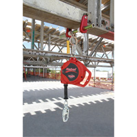 Rebel Self Retracting Lifeline, 33', Galvanized Steel, Swivel NRZ Safety Inc.
