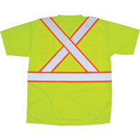 CSA Compliant T-Shirt, Polyester, X-Large, High Visibility Lime-Yellow NRZ Safety Inc.
